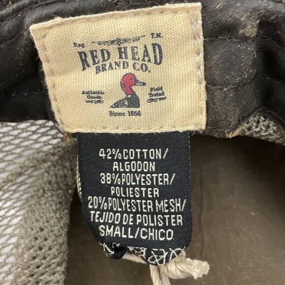 Red Head Boonie Hat Beige Hiking Camping Big Brim Mesh Size Small Brown - Picture 5 of 8